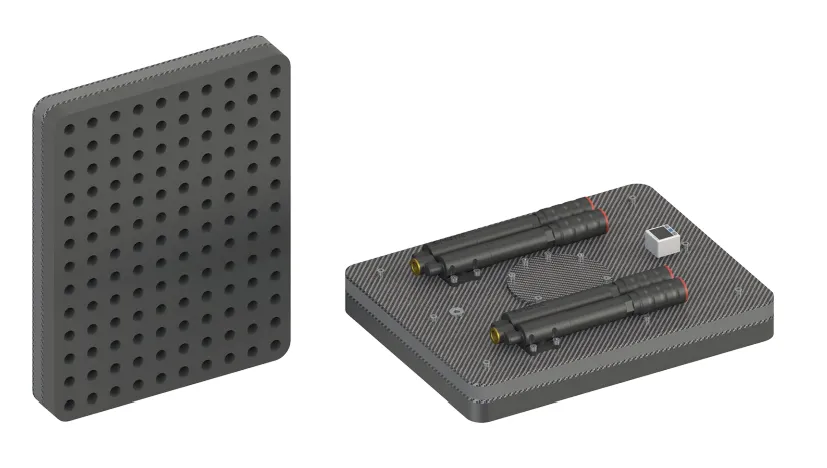 Hệ thống kẹp chân không với lớp xốp dày 25 mm và thân carbon - FCG-400